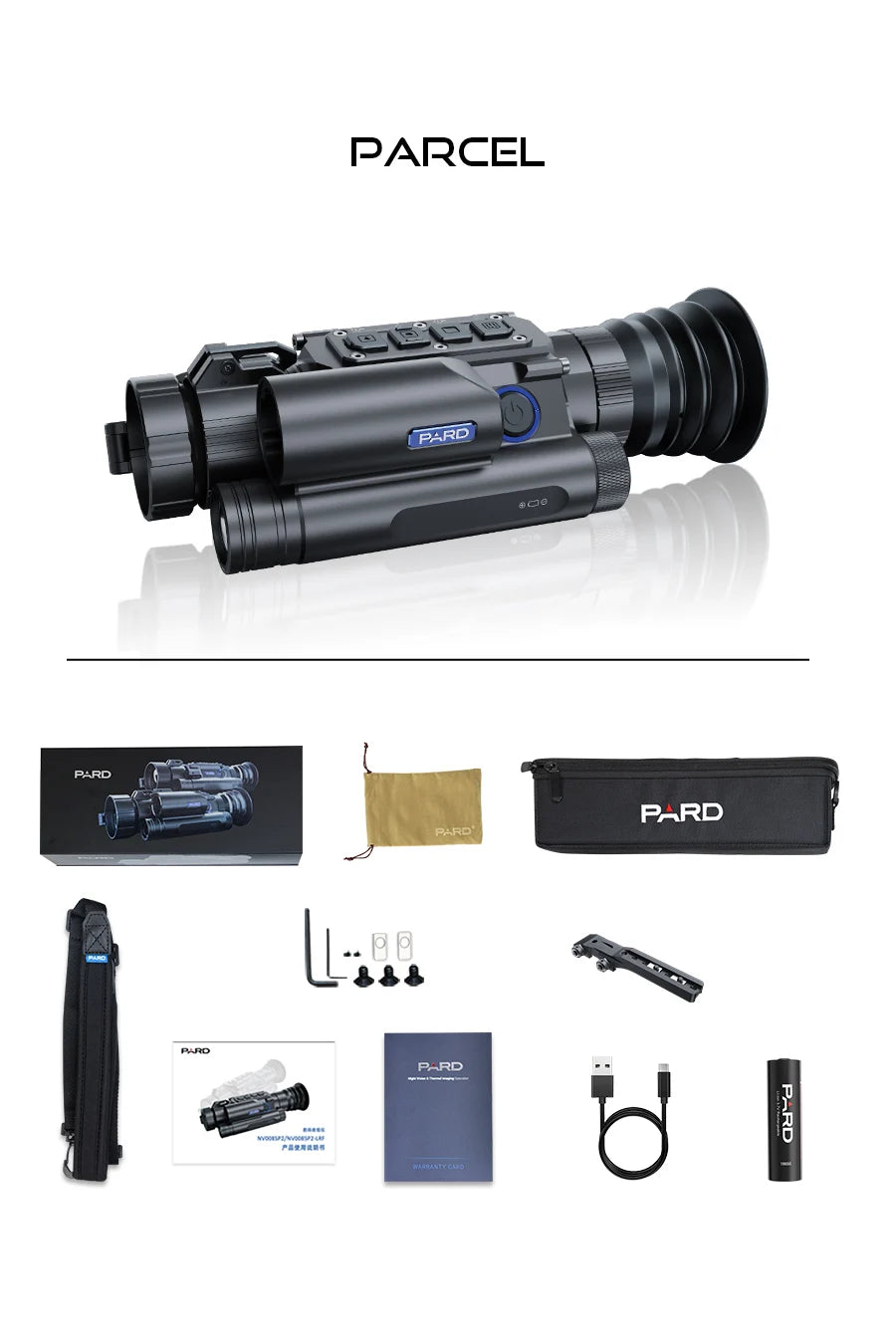 PARD NV008SP2LRF Monocular 2688*1520 NETD 20mK WiFi Waterproof Digital Camera