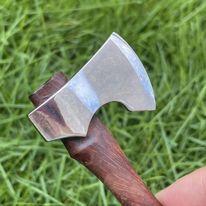 Trskt Small Outdoor Axe Firewood Cutting Camping Axe Equipment Battle Axe Mountain Cutting Kitchen Axe Edc Tool Dropshipping
