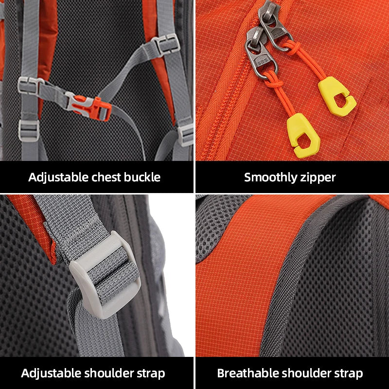 Hiking Backpack 25L Mountaineering Backpacks Large Climbing Rucksack Outdoor Camping Bags Waterproof Foldable Men Sports Packs
