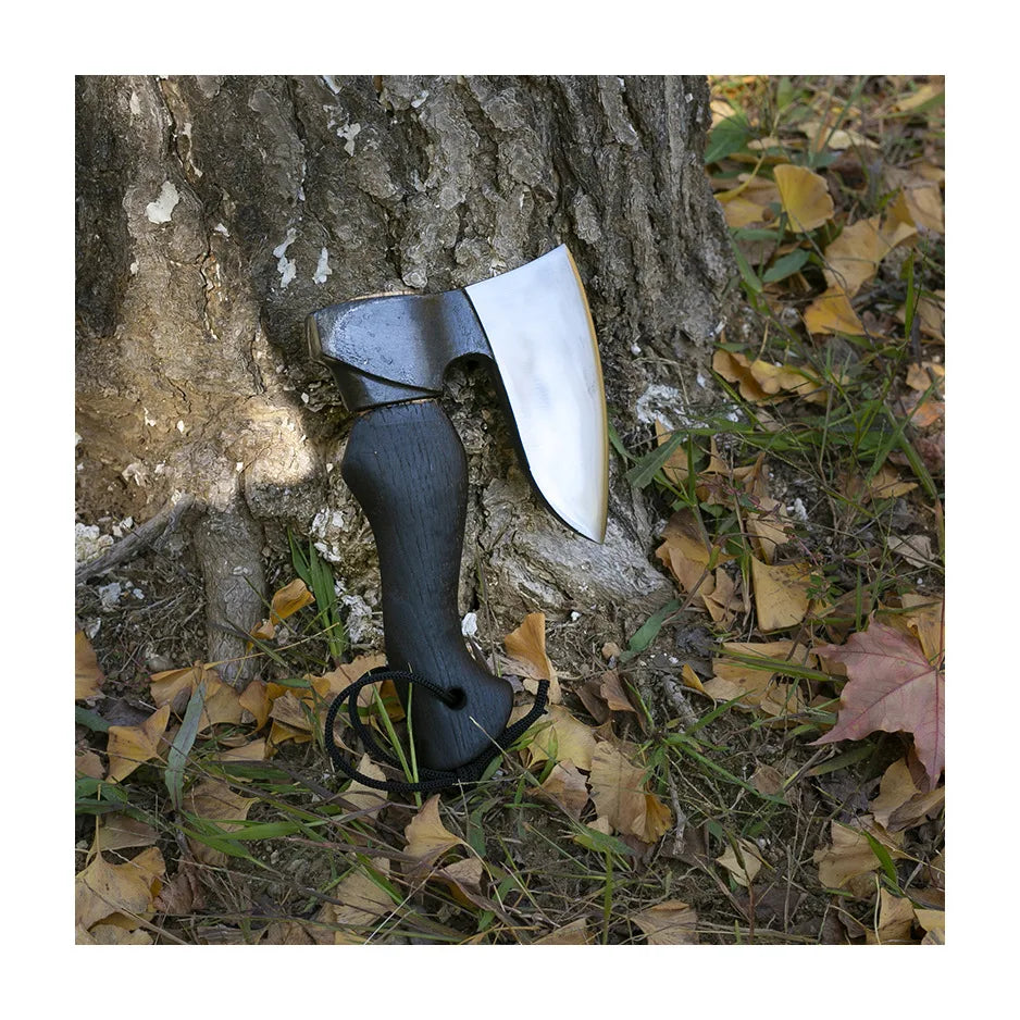 Outdoor camping, chopping wood and trees, mini axe with patina, hand axe, Qinggang wood, household use, fierce steel axe
