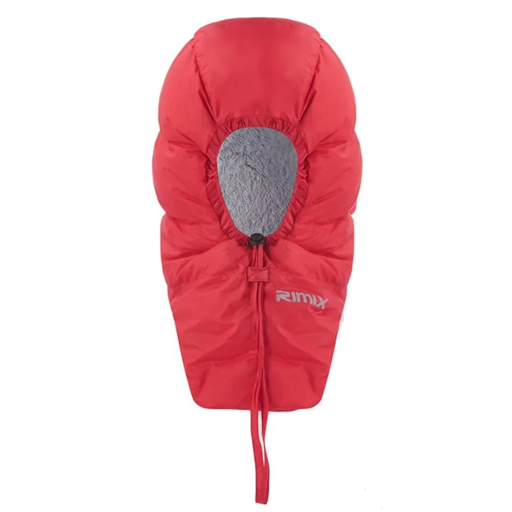 RIMIX Unisex Winter Warm Down Hat Outdoor Cap Thickening Adjustment Comfortable Antifreeze For Climbing Camping Ski Snowboard