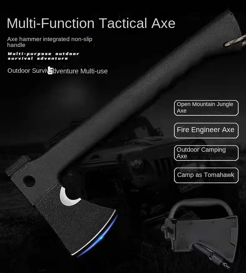 Outdoor Axe Mountain Caving Axe FirewoodTactical Camping Survival Equipment Mountain Cutting Axe multi tool tactical equipment
