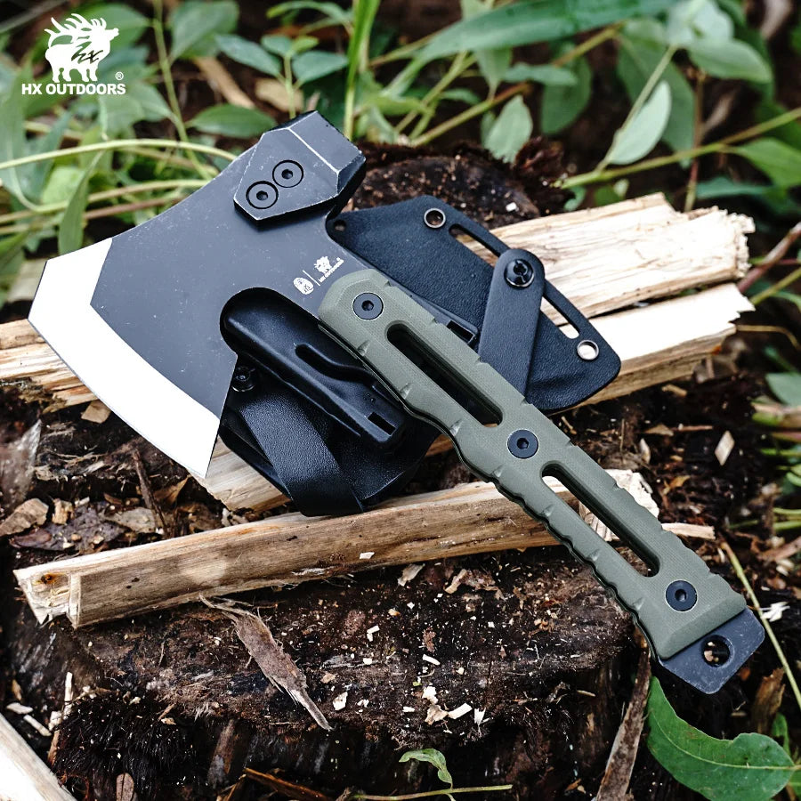 HX OUTDOORS Mercenarys Full Tang Camping Survival Touris Axe Hatchet Tactical Multifunctional Hunting Tools Tomahawk Hammer axes