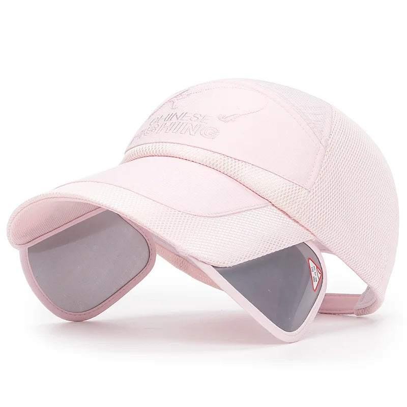 Sunvisor Adjustable Sunvisor Hats Fishing Cap Summer Outdoor Sports Travel Quick-drying Breathable Mesh Baseball Hat
