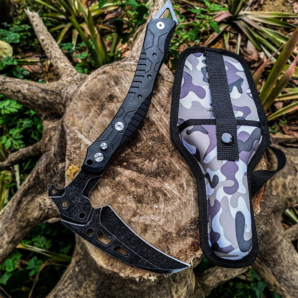 Foldable Survival Fire Axe Outdoor Camping Tactical Axes Multi-purpose Bushcraft Axe Self-defense Hand Ax Wilderness Survival