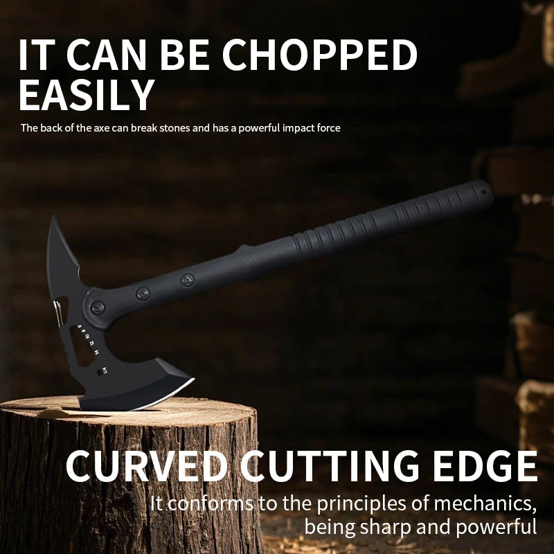 Multi-Function Tactical Axe Mountain Blade Hand Axe Knife Outdoor Self-Defense Survival Weapon Special Firewood Chopping Enginee