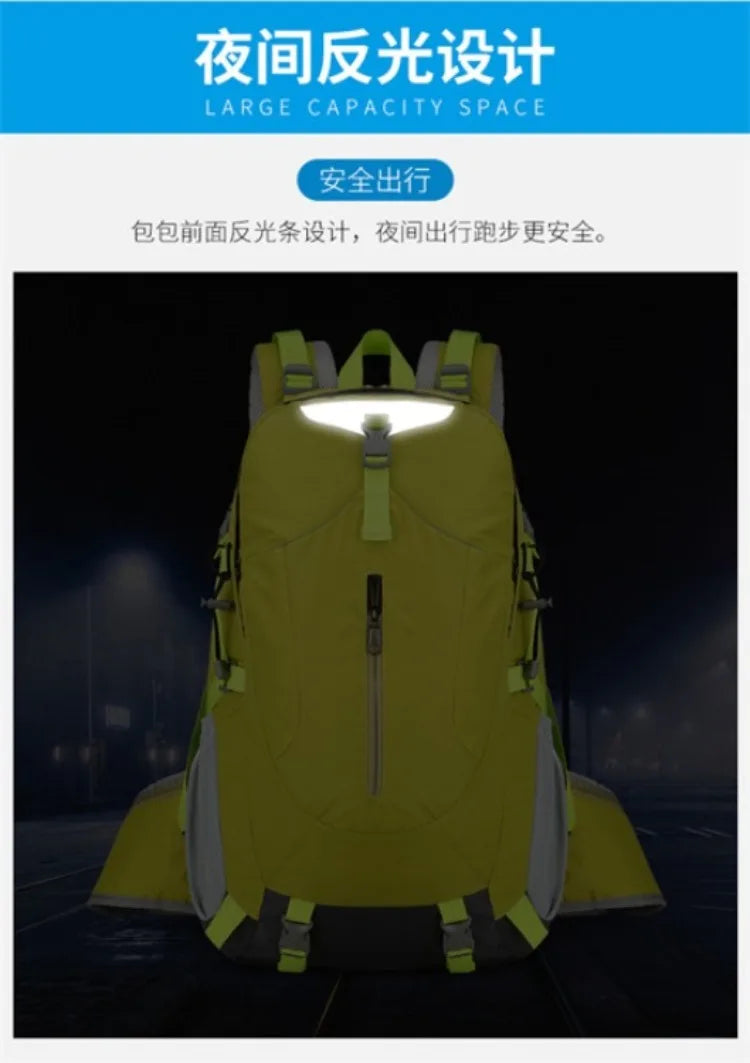 Backpacks 40 Liter Outdoor Hiking Backpack Waterproof Men's and Women's Lightweight Backpack Large Capacity Travel Mochila Bolsa