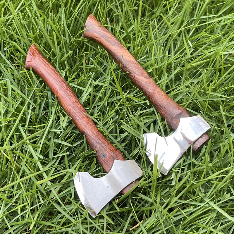 Trskt Small Outdoor Axe Firewood Cutting Camping Axe Equipment Battle Axe Mountain Cutting Kitchen Axe Edc Tool Dropshipping