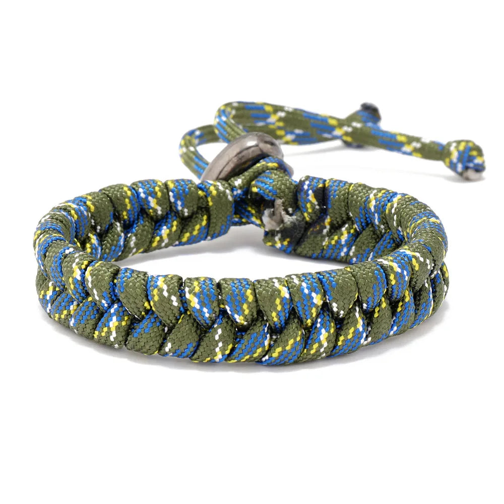 Adjustable Survival Emergency Bracelet Paracord Rope Bracelet Weaving Cord For Men Women OutdoorSport Camping Hiking Accessories