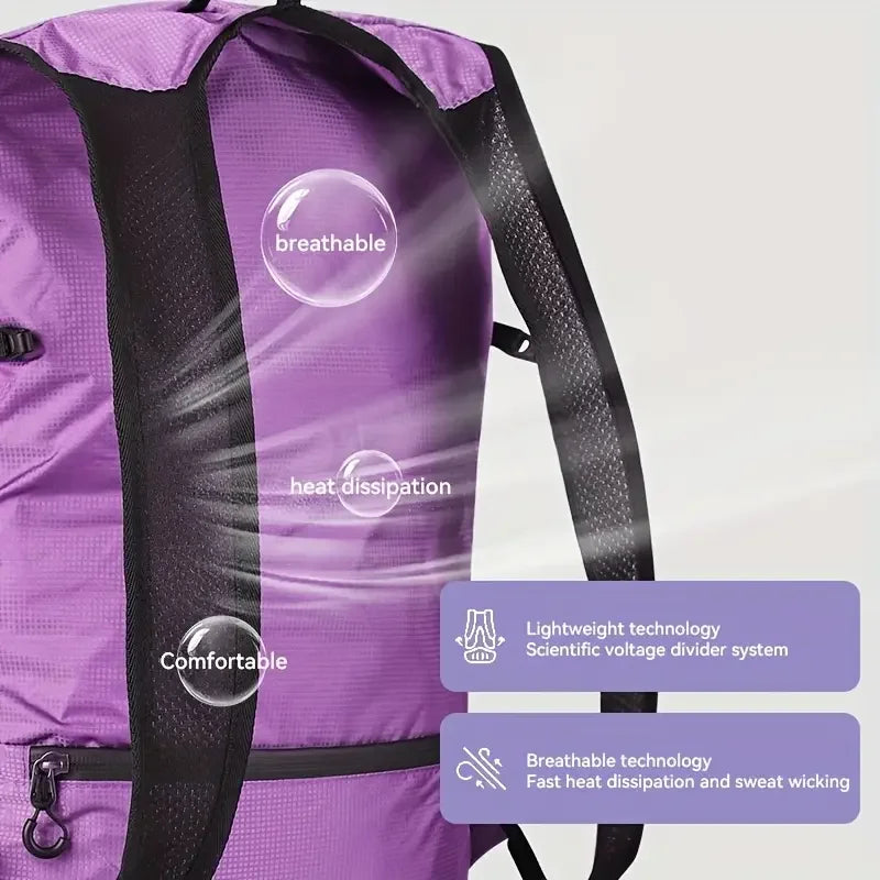 Maike Hiking Backpack Outdoor Sport Travel Bag Camping Mountaineering Travel for Women Men Small Hiking Backpack Shoulder Bag