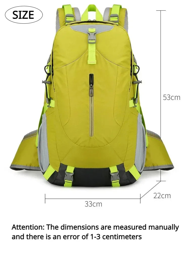 Backpacks 40 Liter Outdoor Hiking Backpack Waterproof Men's and Women's Lightweight Backpack Large Capacity Travel Mochila Bolsa