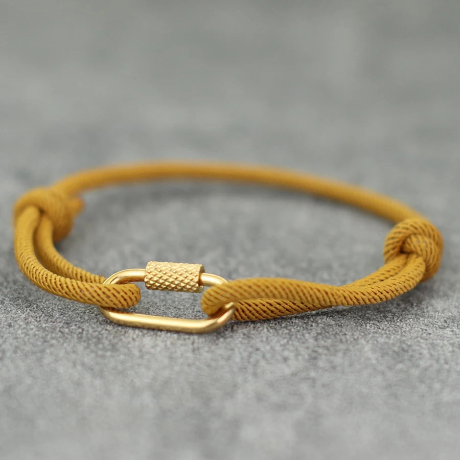 Adjustable Survival Bracelet With Multi-color Options Stainless Steel Clasp For Men Outdoor Adventures Grade A 3mm Rope Braslet