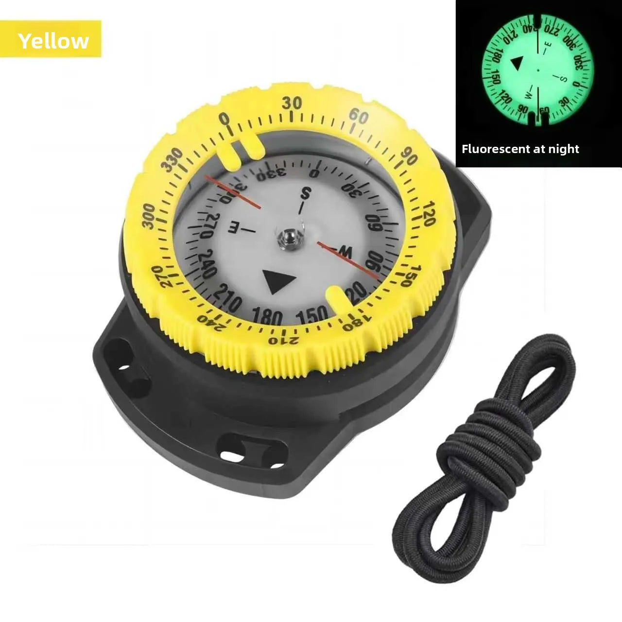 Profional ade Diver's Cass Fluorescent Underwater 50m Deep Sea Navigation Watch oproof Water Resistant Wristwatch