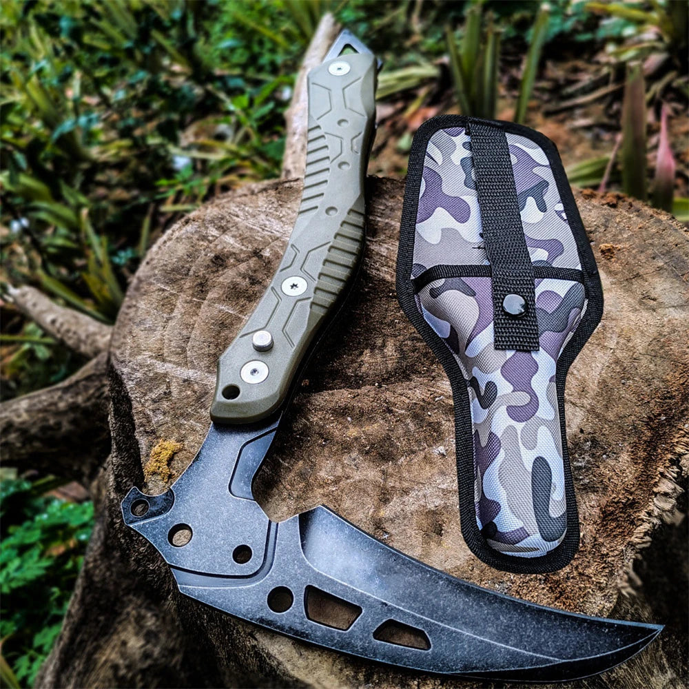 Foldable Survival Fire Axe Outdoor Camping Tactical Axes Multi-purpose Bushcraft Axe Self-defense Hand Ax Wilderness Survival