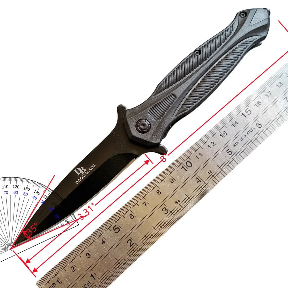 Stainless Steel Axe & Folding Knife Combo Set: High-Performance for Outdoor Adventures, Camping & Hiking