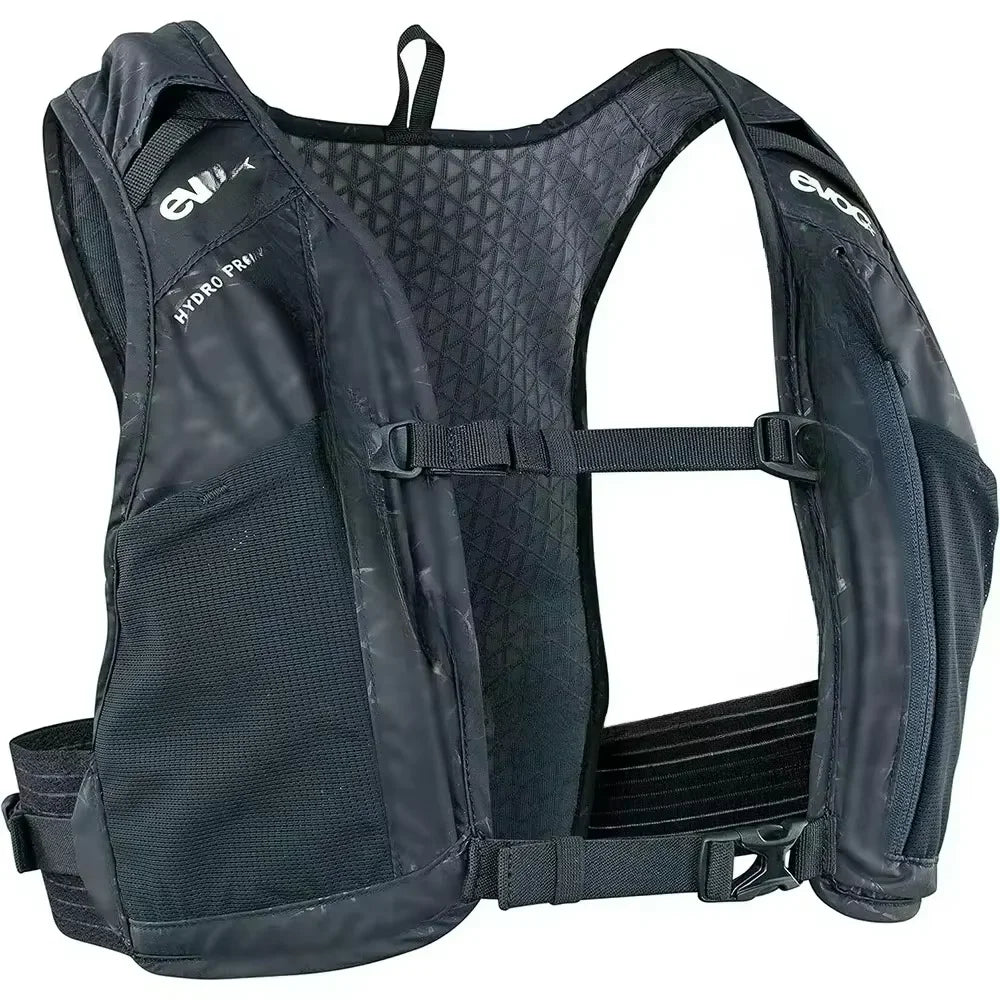 Hydration Backpack for Cycling, Hiking or Jogging, (Extra Light, Two Nutrition COMPARTMENTS, Two Chest Strap Pockets, Camel Pack