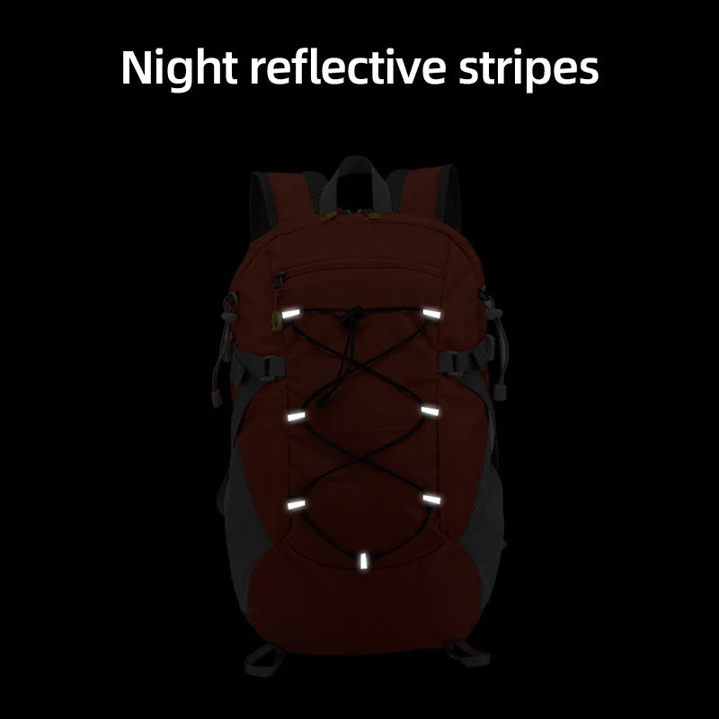 Hiking Backpack 25L Mountaineering Backpacks Large Climbing Rucksack Outdoor Camping Bags Waterproof Foldable Men Sports Packs