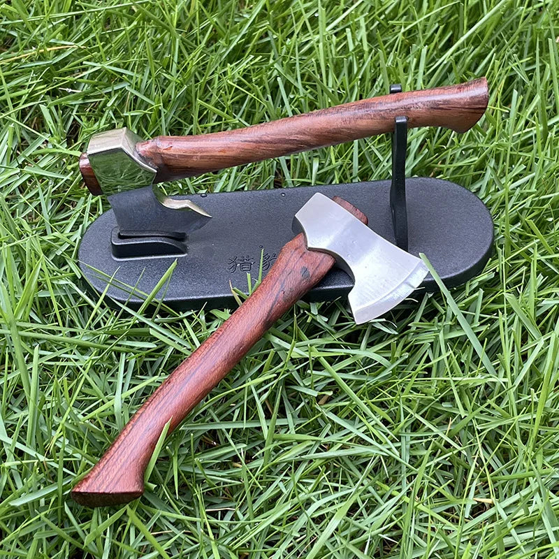 Trskt Small Outdoor Axe Firewood Cutting Camping Axe Equipment Battle Axe Mountain Cutting Kitchen Axe Edc Tool Dropshipping
