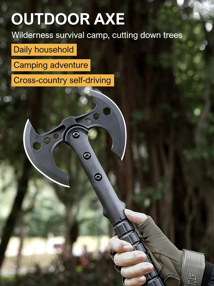 Tactical axe, mountain carving, woodworking axe, chopping wood, firefighting axe, vehicle mounted camping axe