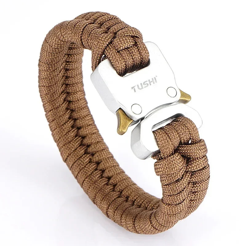Outdoor survival multi-functional bracelet, woven seven-core umbrella rope, outdoor emergency tool, cobra buckle bracelet