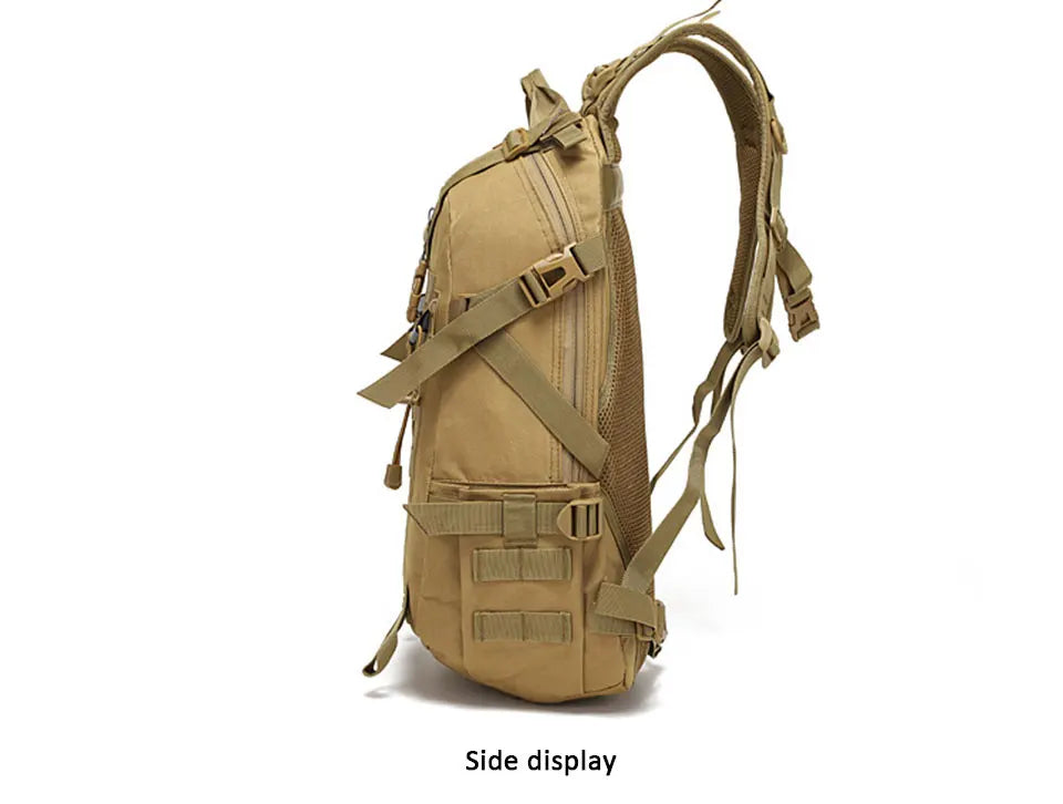 40L Camping Backpack Men's Bag Travel Riding Bags Knapsack Climbing Rucksack Hiking Outdoor Reflective Shoulder Fishing Bag