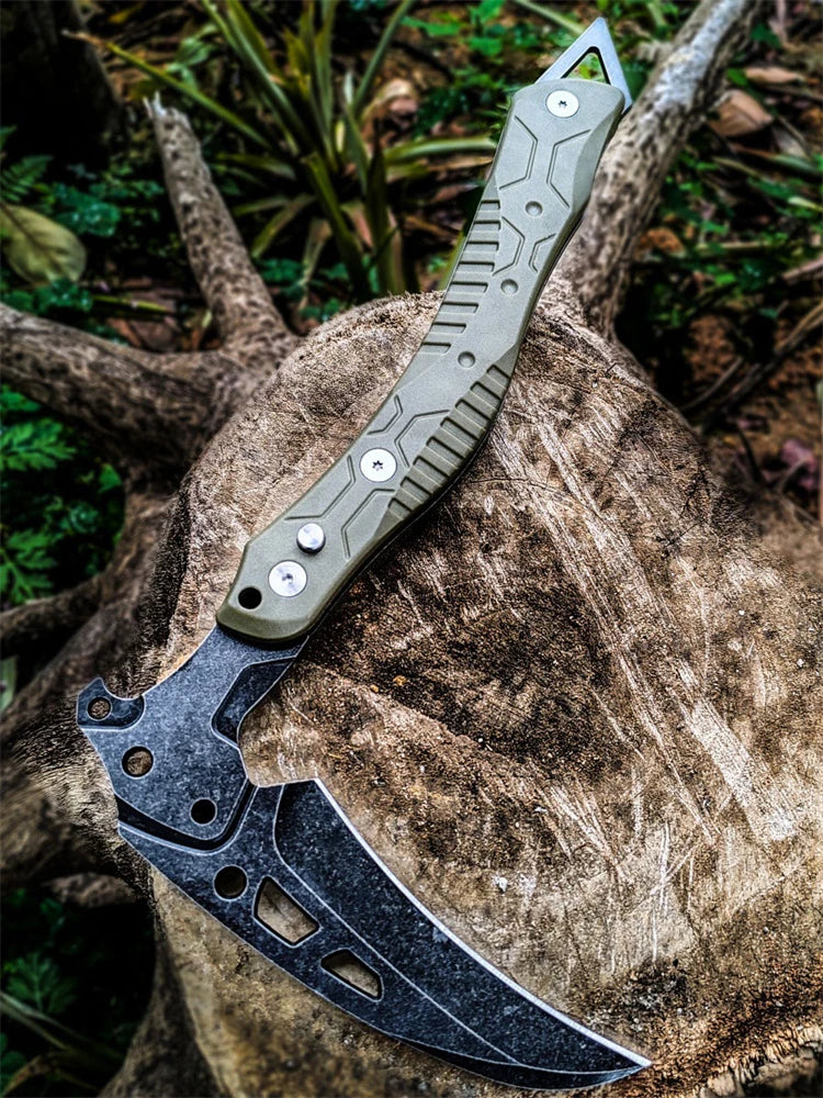 Foldable Survival Fire Axe Outdoor Camping Tactical Axes Multi-purpose Bushcraft Axe Self-defense Hand Ax Wilderness Survival