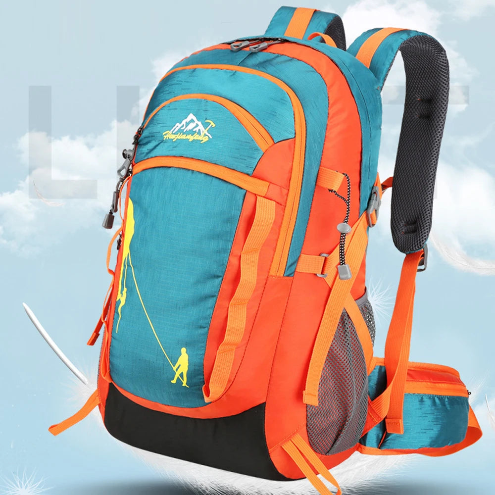 Hiking Backpack 40L, Lightweight Travel Backpack Camping Essentials Bag Outdoor Sport Daypack Trekking Hunting Adventure Gear