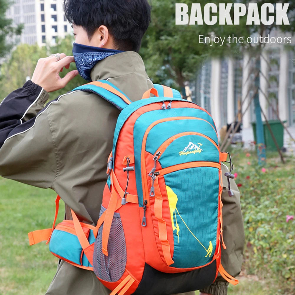 Hiking Backpack 40L, Lightweight Travel Backpack Camping Essentials Bag Outdoor Sport Daypack Trekking Hunting Adventure Gear