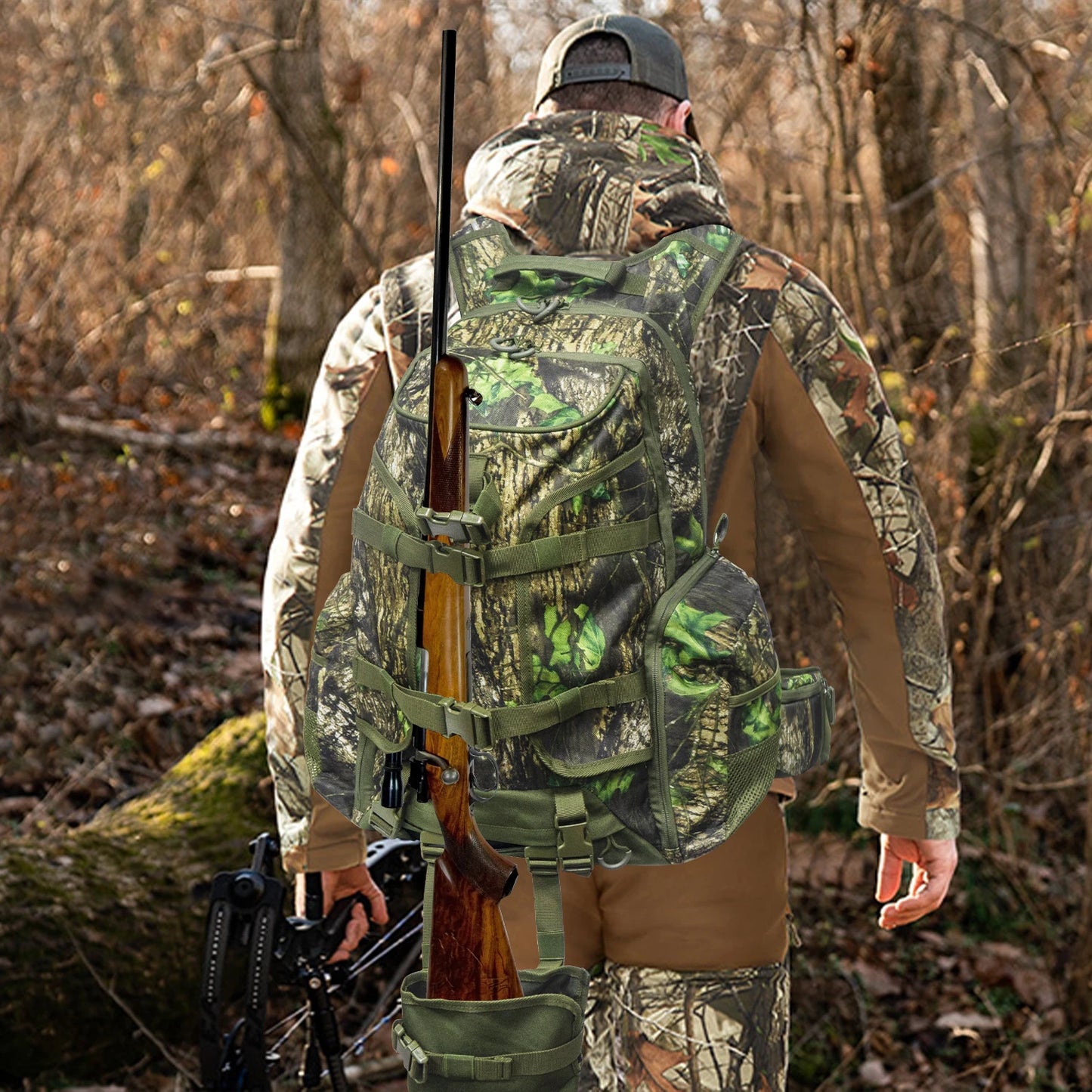 WESTTUNE Man Strategic Tactical Backpack Outdoor Waterproof Camping Hunting Sport Bag Hunting Backpack for Rifle Bow Gun