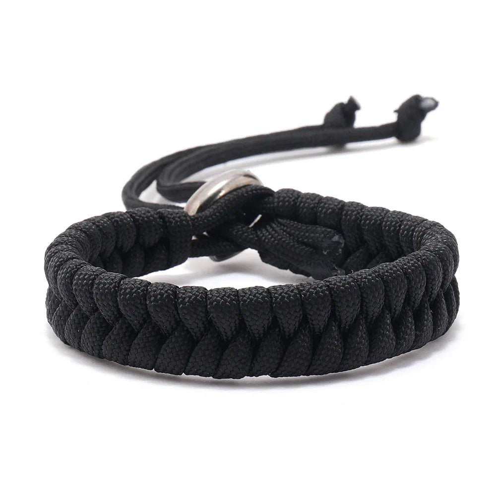 Adjustable Survival Emergency Bracelet Paracord Rope Bracelet Weaving Cord For Men Women OutdoorSport Camping Hiking Accessories