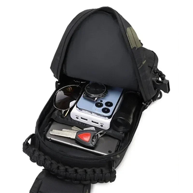Outdoor camping chest bag tactical backpack sports shoulder hiking climbing ride fishing Moore Sling EDC EDC Fanny Pack