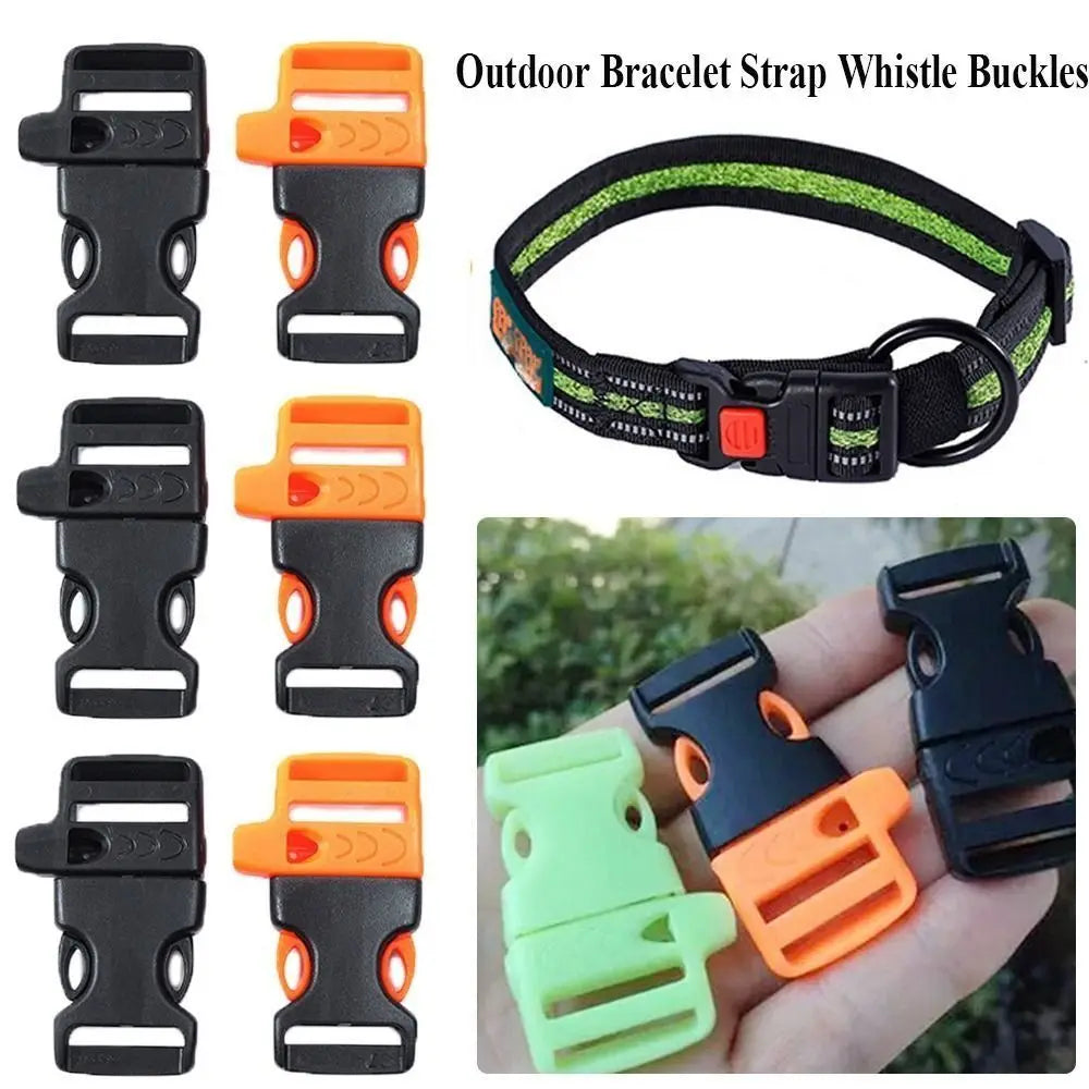 Safety Buckles Woven Bracelet Luggage Survival Tools Strap Buckles Emergency Buckles Whistle Buckles Quick Release Buckles