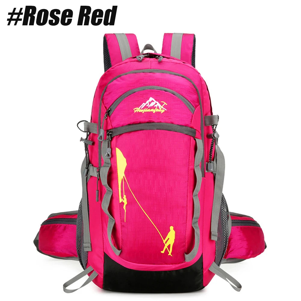 Hiking Backpack 40L, Lightweight Travel Backpack Camping Essentials Bag Outdoor Sport Daypack Trekking Hunting Adventure Gear