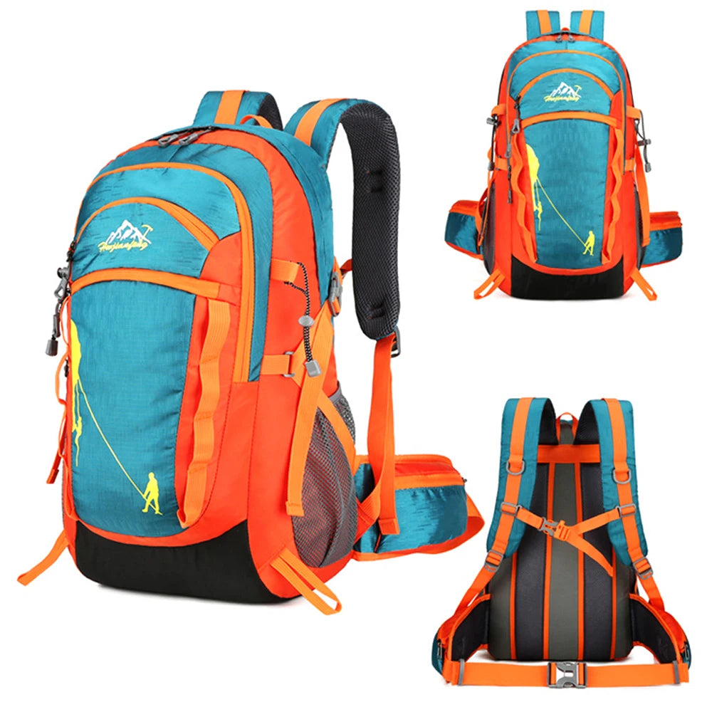 Hiking Backpack 40L, Lightweight Travel Backpack Camping Essentials Bag Outdoor Sport Daypack Trekking Hunting Adventure Gear
