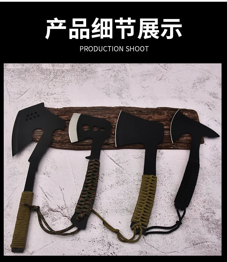 Outdoor super practical camping cooking axe knife, mountain cutting, wood chopping axe, car mounted portable tool