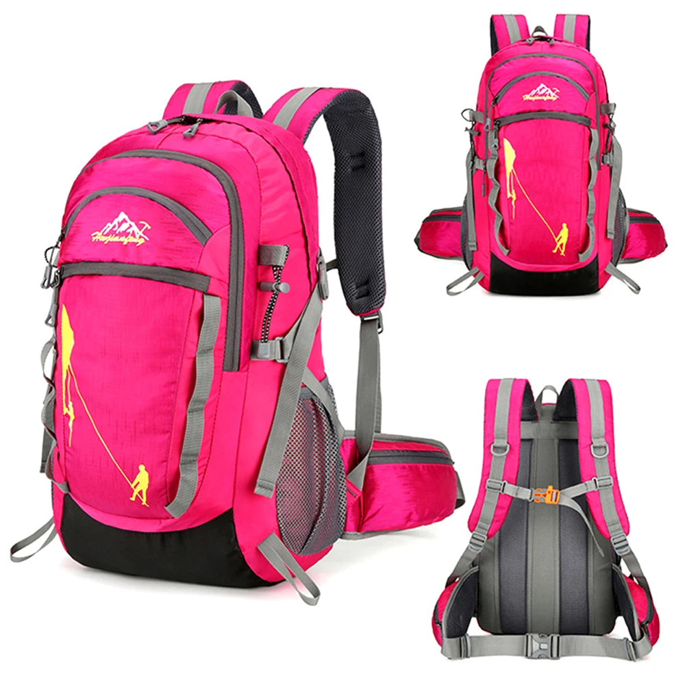 Hiking Backpack 40L, Lightweight Travel Backpack Camping Essentials Bag Outdoor Sport Daypack Trekking Hunting Adventure Gear