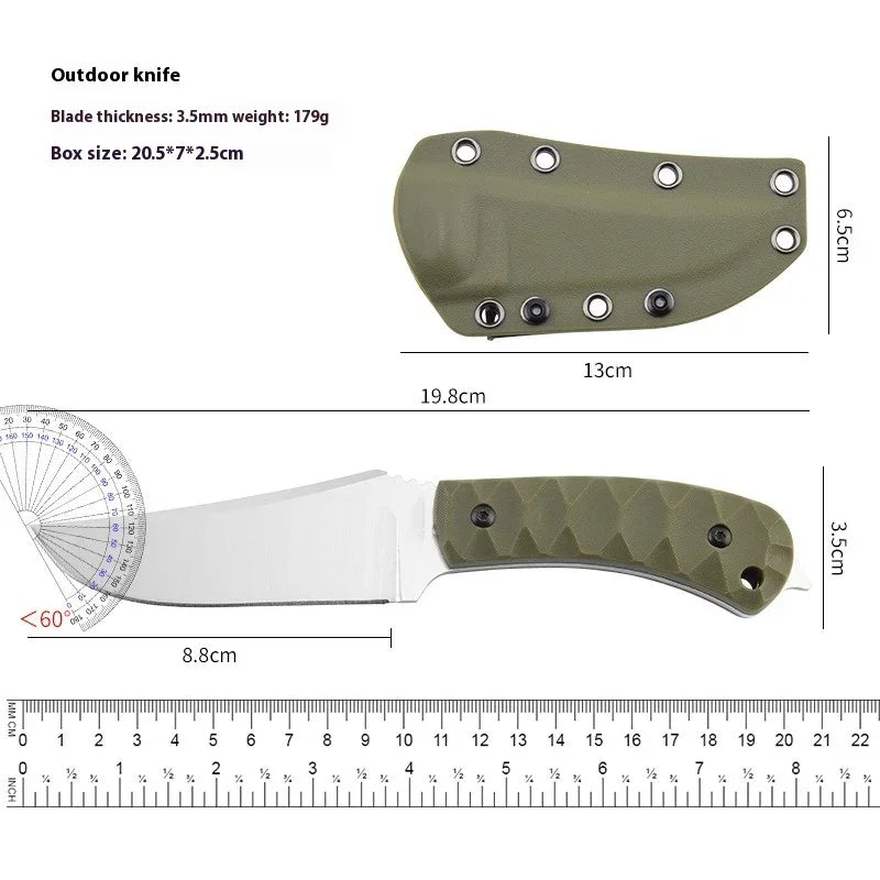 New Outdoor high hardness straight knife EDC wilderness camping survival knife Portable knife multi-functional