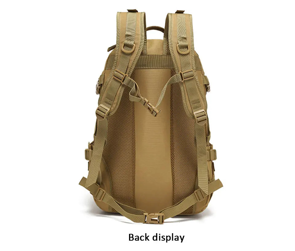 40L Camping Backpack Men's Bag Travel Riding Bags Knapsack Climbing Rucksack Hiking Outdoor Reflective Shoulder Fishing Bag