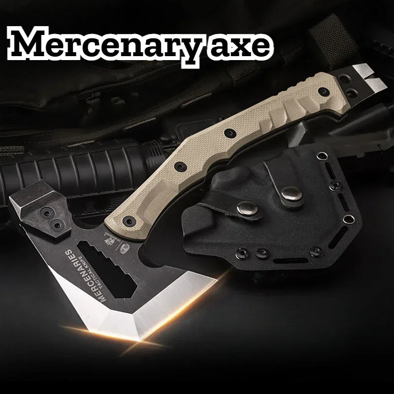 Mercenarys Axe Camping Touris Ax Multifunctional Hatchet Tactical Hunting Tools Tomahawk Hammer Outdoor Survival Accessories