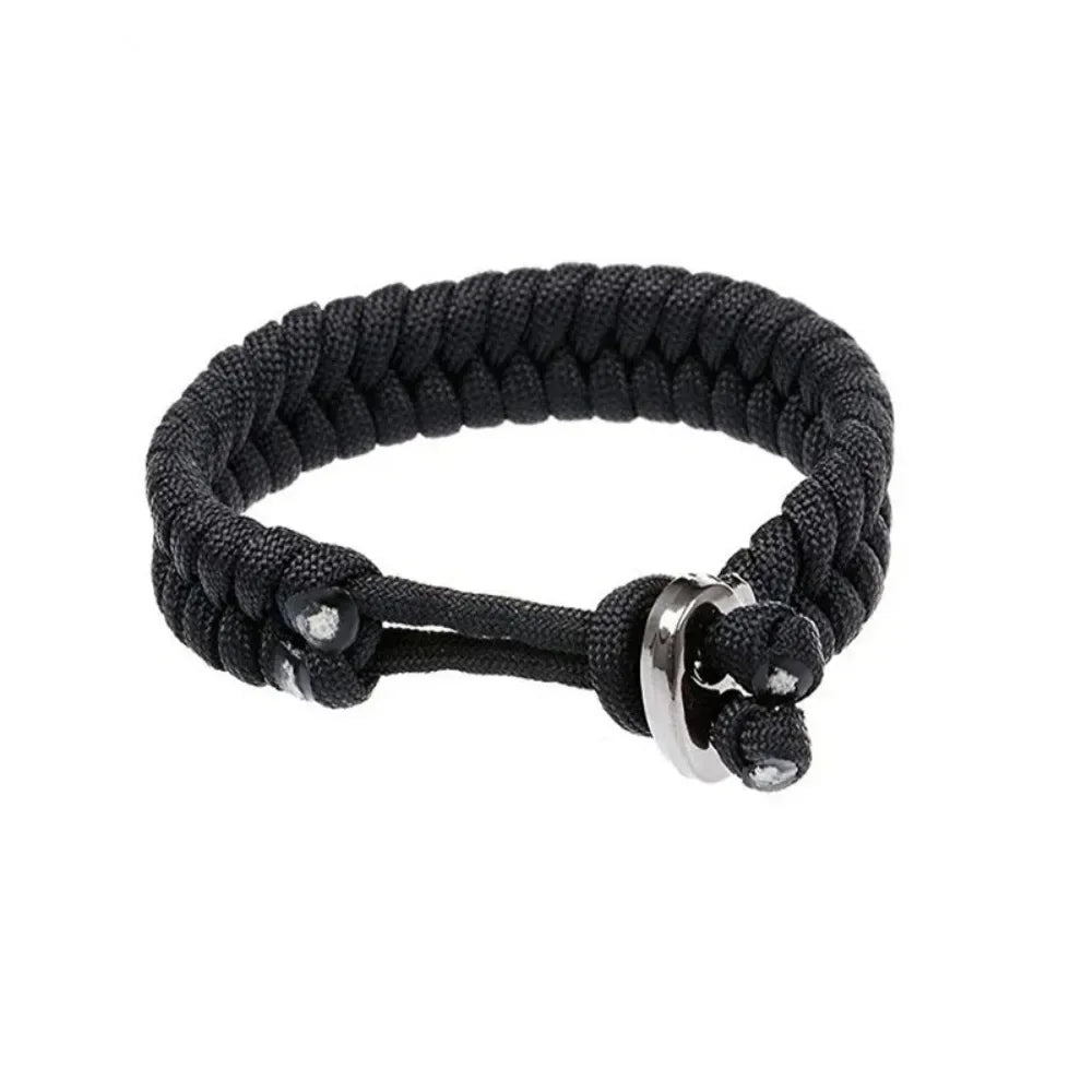 Adjustable Survival Emergency Bracelet Paracord Rope Bracelet Weaving Cord for Men Women OutdoorSport Camping Hiking Accessories