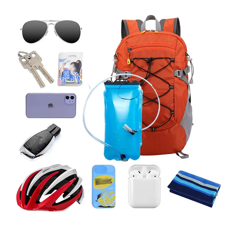 Hiking Backpack 25L Mountaineering Backpacks Large Climbing Rucksack Outdoor Camping Bags Waterproof Foldable Men Sports Packs