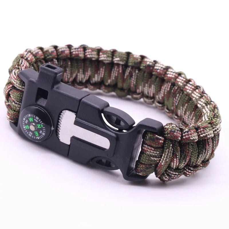 Umbrella Rope Bracelet Survival Bracelet Multifunctional Five-in-One Multifunctional Outdoor Umbrella Rope Camping Adventure