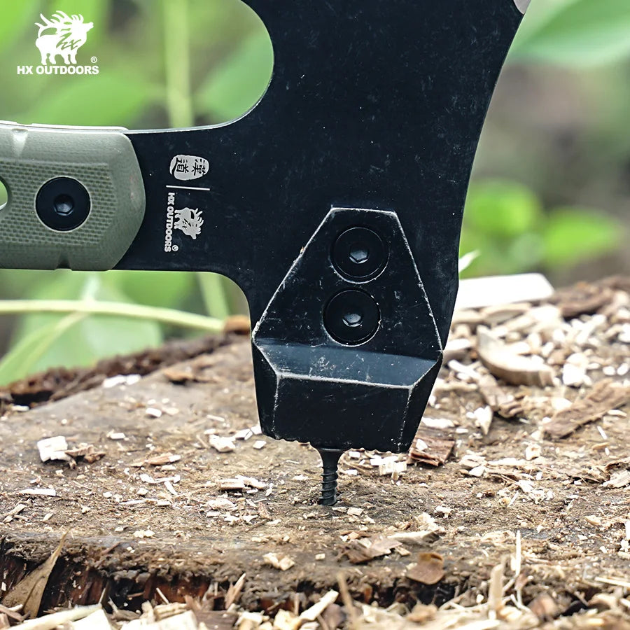 HX OUTDOORS Mercenarys Full Tang Camping Survival Touris Axe Hatchet Tactical Multifunctional Hunting Tools Tomahawk Hammer axes