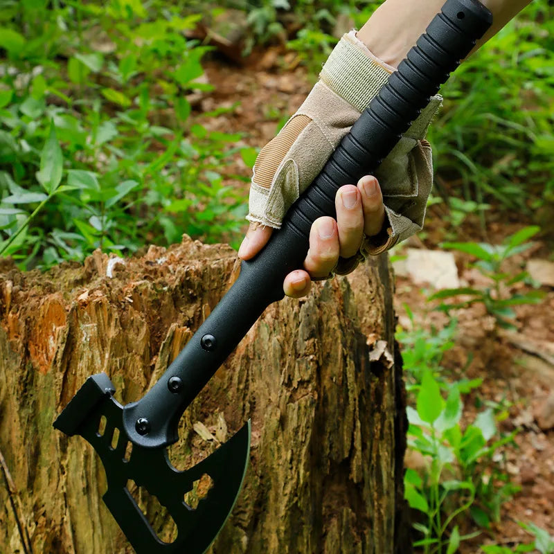 Outdoor Camping Multifunctional Axe High Manganese Steel Survival Tactics Pioneering Hand Axe Fire Axe