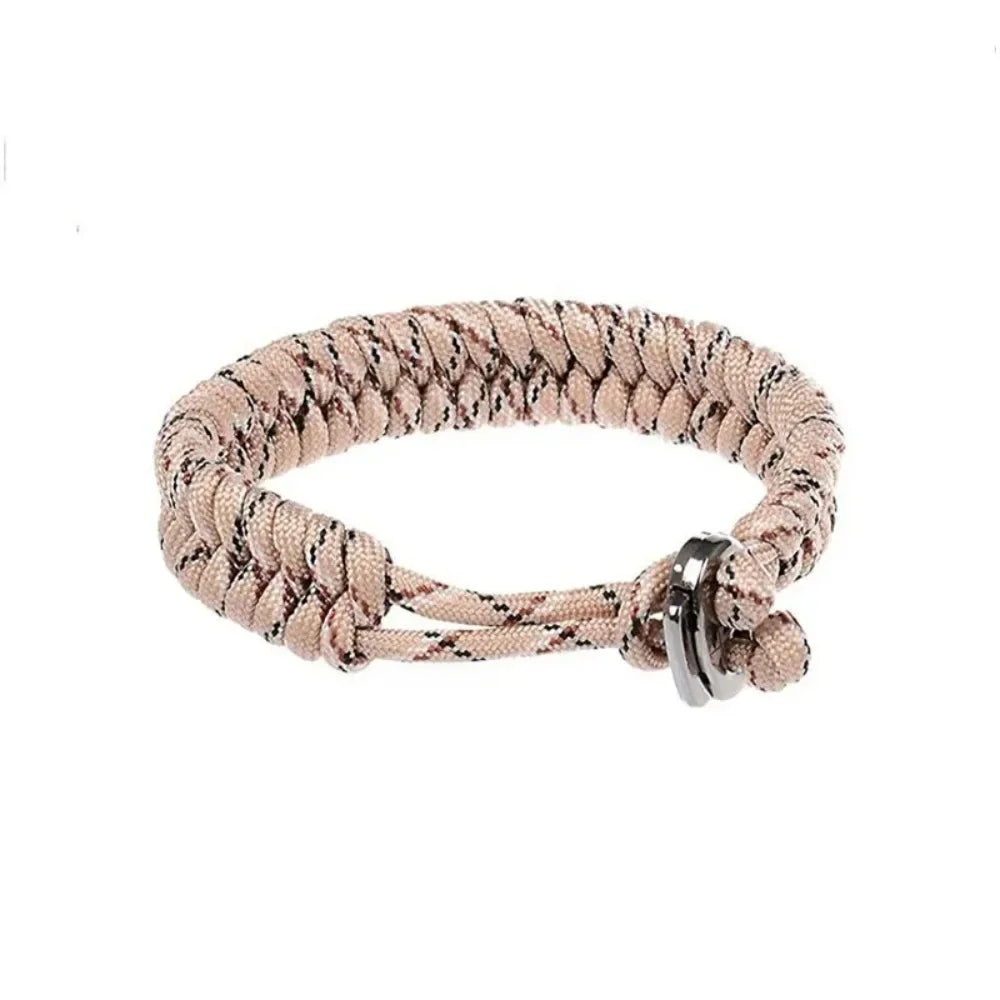 Adjustable Survival Emergency Bracelet 550 Paracord Cord Bracelet Weaving Cord for Camping Hiking Outdoor Accessories