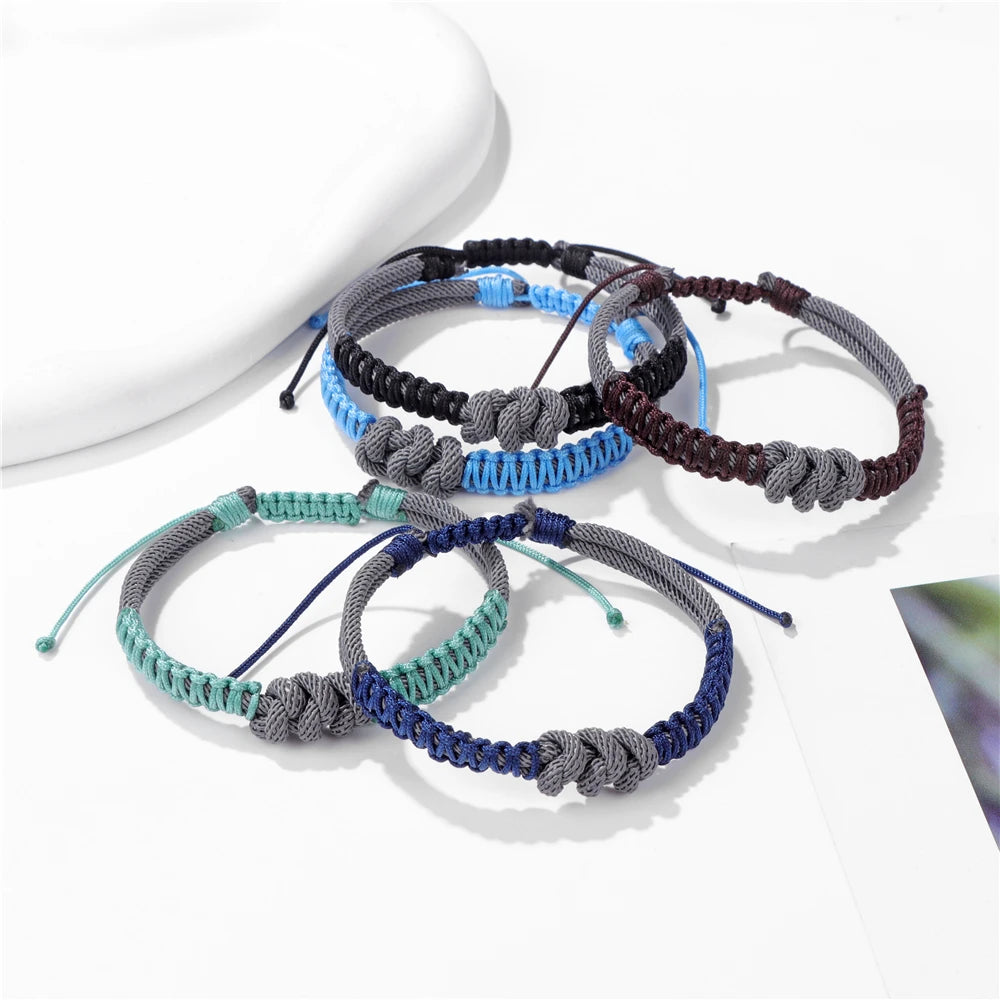 New Fashion Men Rope Bracelet Colorful Survival Braclet Gift For Him Camping Lucky Minimalist Yoga Party Jewelry Dropshipping