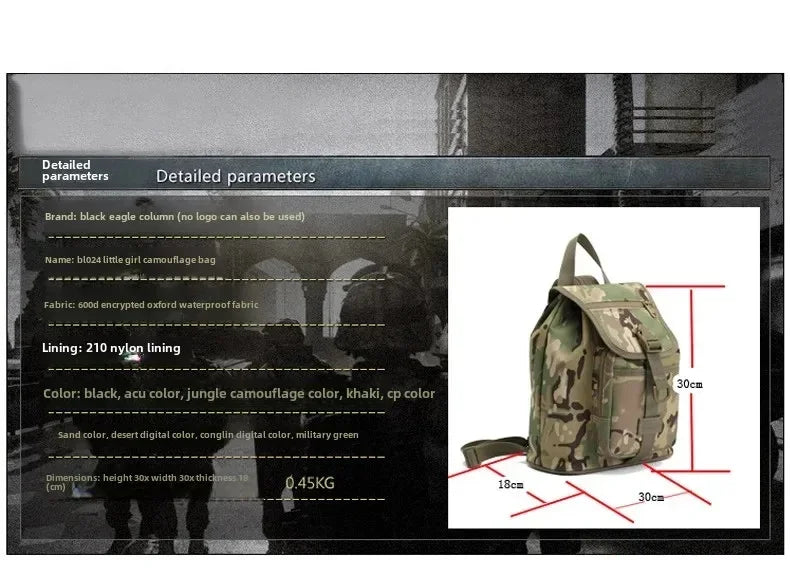 Tourist hiking bag, large capacity, outdoor sports, small cycling, hiking backpack, lightweight backpack