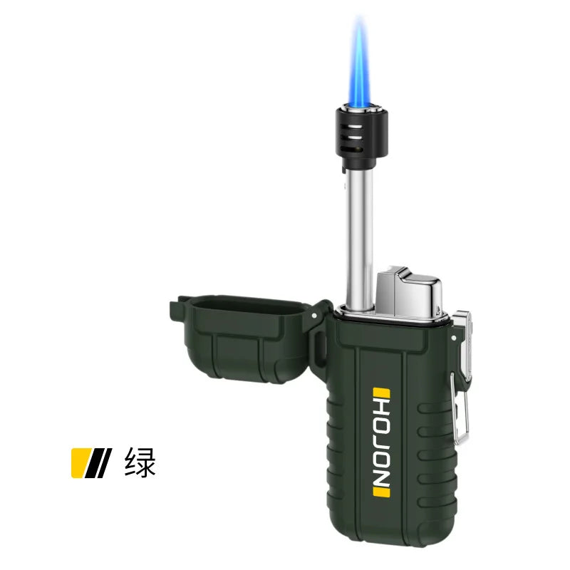 Outdoor Camping Sealed Waterproof Lighter Lighter Lightweight Portable Retractable Ignition with Lanyard Inflatable Lighter