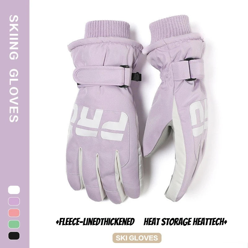 Winter Cycling Gloves Non Slip Touch Ski Gloves Snowboard Accessories Waterproof Pocket Warm Men's and Women's Thermal Gloves