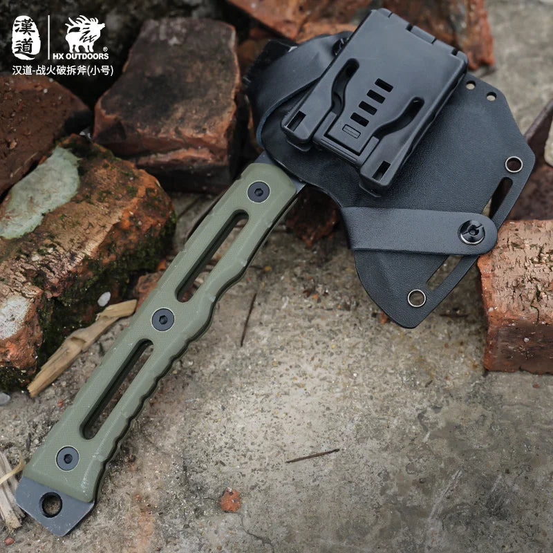 HX OUTDOORS Mercenarys Full Tang Camping Survival Touris Axe Hatchet Tactical Multifunctional Hunting Tools Tomahawk Hammer axes